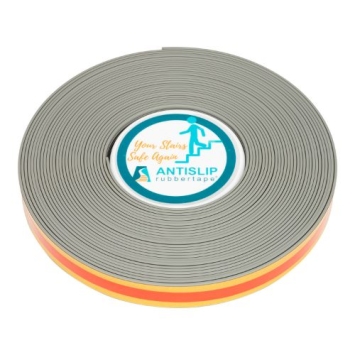 Rubber Antislipstrip - Grijs - Breedte 27 Mm - Lengte 15 M